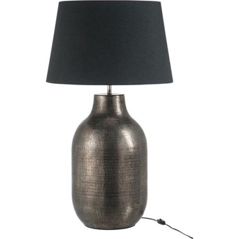 Lampa stołowa metalowa czarna Ø38x70 cm