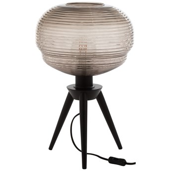 Lampa stołowa LED metalowa czarna Ø30x47 cm