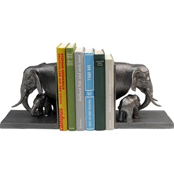 Podpórki na książki Elephant 2 el. 33x19 cm aluminium