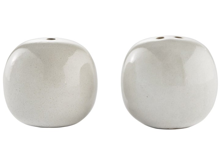 Zestaw solniczka i pieprzniczka ceramiczna beżowa