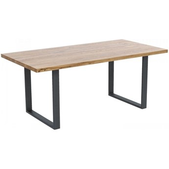 Stół drewniany duży dąb nogi stalowe 200x100 cm