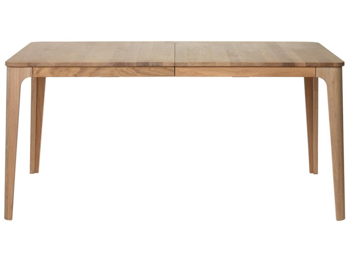 Stół rozkładany naturalny fornirowany blat drewniane nogi dąb 160-210x90 cm