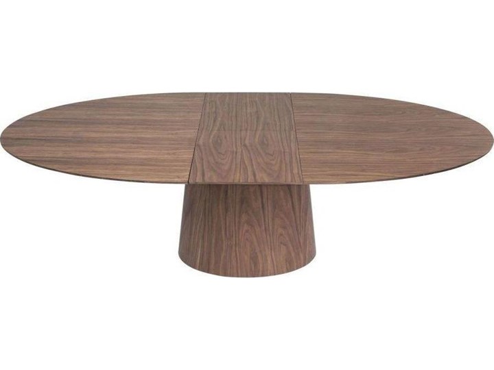 Stół rozkładany brązowy fornirowany orzech włoski 200-250x110 cm Wysokość 75 cm Drewno Płyta MDF Kategoria Stoły kuchenne