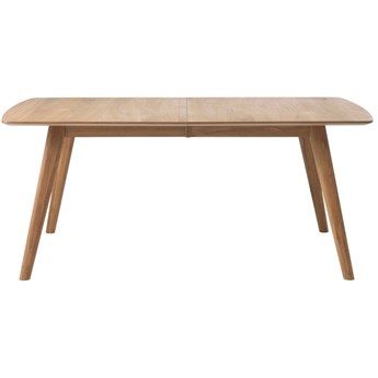 Stół rozkładany naturalny fornirowany blat drewniane nogi dąb 180-270x100 cm