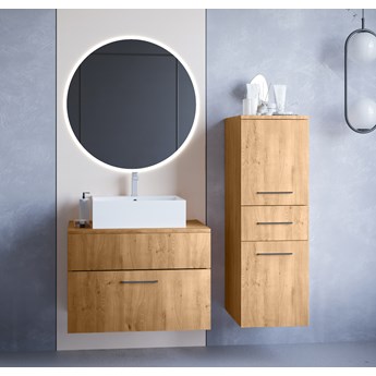 Łazienka BUSTO LED dąb artisan laminat