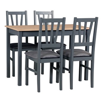 Stół MAX 2 + krzesła BOS 5 (4szt.) - zestaw DX1