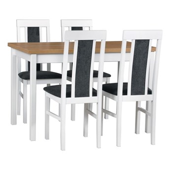 Stół MAX 3 + krzesła NILO 2 (4szt.) - zestaw DX7