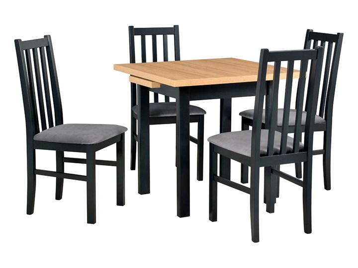 Stół MAX 7 + krzesła BOS 10 (4szt.) - zestaw DX33A