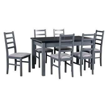 Stół MODENA 1XL + krzesła NILO 8 (6szt.) - zestaw DX18A