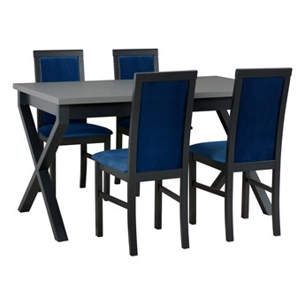 Stół IKON 1 + krzesła NILO 6 (4szt.) - zestaw DX24A