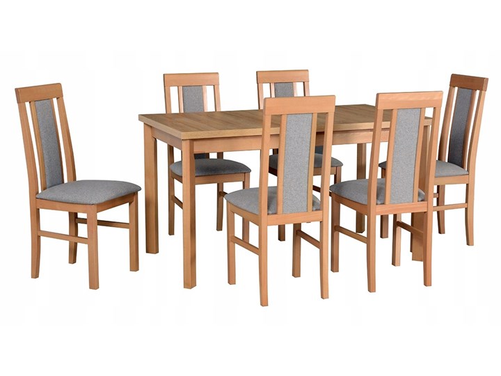 Stół MODENA 1P + krzesła NILO 2 (6szt.) - zestaw DX38A Kategoria Stoły z krzesłami Kolor Brązowy