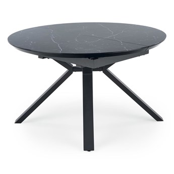 Stół rozkładany VERTIGO czarny marmur / czarny