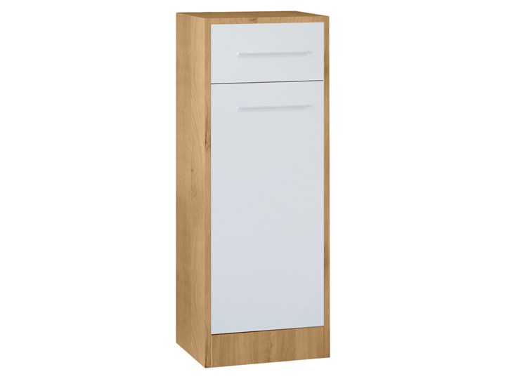 Szafka łazienkowa niska SLIM / NICO SL3 dąb artisan / biały laminat Drewno Stojące Kategoria Szafki stojące Szerokość 34 cm Głębokość 30 cm Wysokość 90 cm Kolor Beżowy