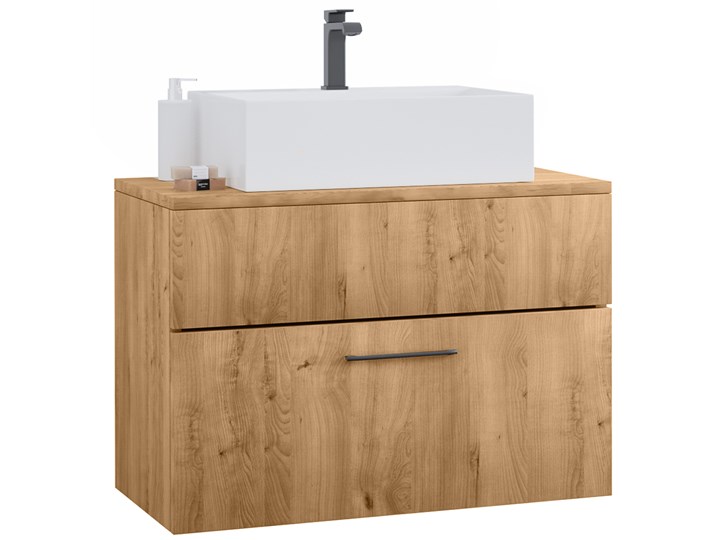 Szafka pod umywalkę z blatem LUPO / TIPO LP7 dąb artisan laminat Drewno Szerokość 60 cm Wysokość 41 cm Głębokość 34 cm Kategoria Szafki stojące Kolor Beżowy