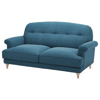 IKEA ESSEBODA Sofa dwuosobowa, Tallmyra/niebieski brzoza, Wysokość podłokietnika: 60 cm