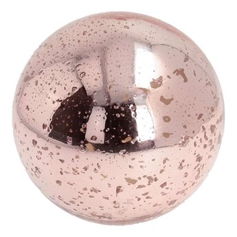 Kula Glass Ball rose śr. 10cm, 10×10×10cm