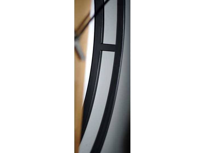 Zegar okrągły dębowy LOFT OVAL metal 50cm Kwadratowy Szerokość 50 cm Zegar ścienny Drewno Szerokość 80 cm Styl Industrialny