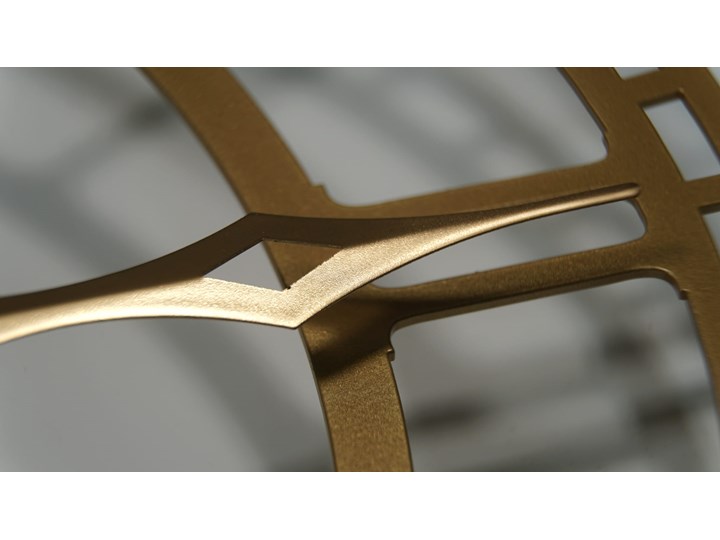 Metalowy zegar ścienny stare złoto 50cm Szerokość 50 cm Styl Industrialny Okrągły Pomieszczenie Salon