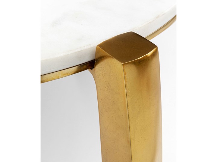 Stolik kawowy Kala Ø51 cm blat marmur - nogi złote Metal Kategoria Stoliki i ławy