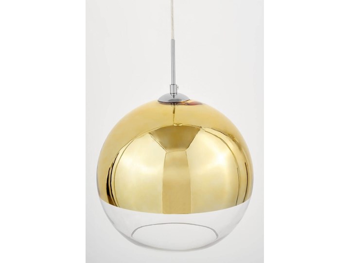 NOWOCZESNA LAMPA WISZĄCA ZŁOTA VERONI D20 Szkło Metal Lampa z kloszem Styl Nowoczesny