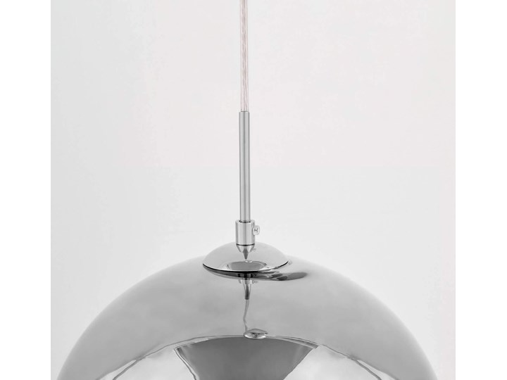 NOWOCZESNA LAMPA WISZĄCA CHROMOWANA VERONI D30 Lampa kula Szkło Pomieszczenie Salon Lampa z kloszem Metal Kolor Srebrny