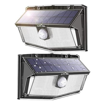 Litom - ZESTAW 2x LED Kinkiet solarny z czujnikiem LED/3,7V IP67