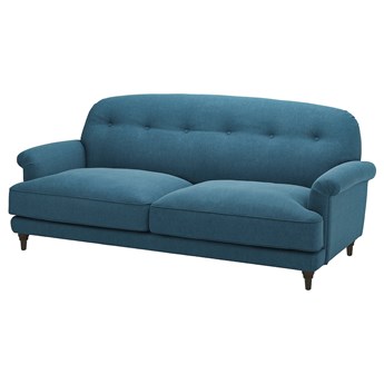 IKEA ESSEBODA Sofa 3-osobowa, Tallmyra niebieski/brązowy, Wysokość podłokietnika: 60 cm