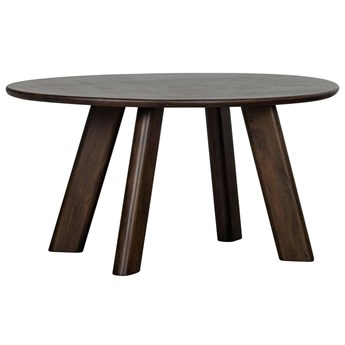 Asymetryczny stół Roundly do jadalni z drewna mango