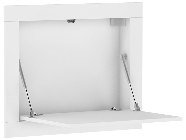 Białe składane biurko ścienne - Taner Biurko konsola Szerokość 74 cm Drewno Płyta meblowa Głębokość 53 cm Głębokość 74 cm Kolor Biały