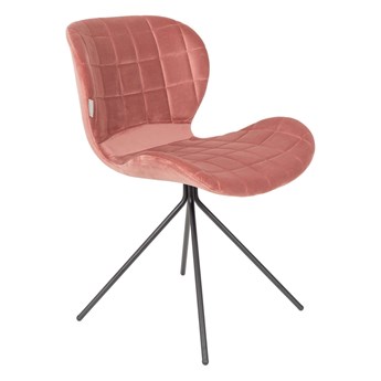 Krzesło velvet różowe OMG 51x80x56