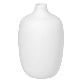 Biały ceramiczny wazon Blomus, wys. 13 cm
