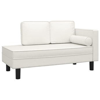 vidaXL 2-osobowa sofa, kremowa, sztuczna skóra