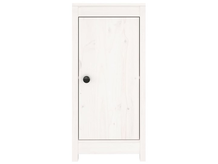 vidaXL Szafki, 2 szt., białe 40x35x80 cm, lite drewno sosnowe Sosna Metal Na zdjęcia Kolor Biały