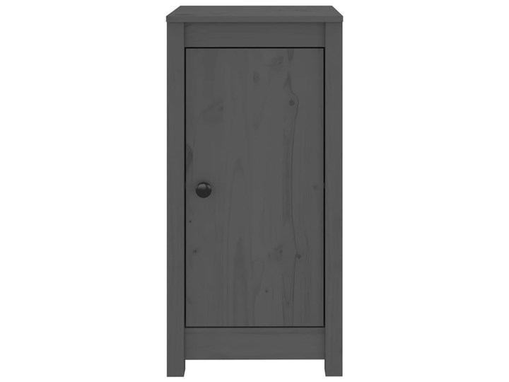 vidaXL Szafki, 2 szt., szare 40x35x80 cm, lite drewno sosnowe Sosna Na zdjęcia Kategoria Szafki i regały Metal Styl Rustykalny