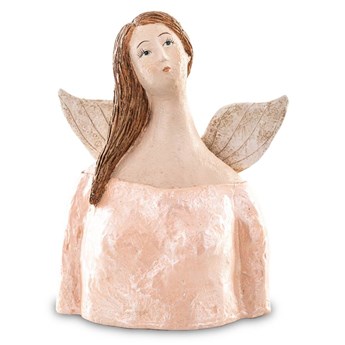 KOBIETA ANIOŁ figurka popiersie kobiety ze skrzydłami, wys. 21 cm