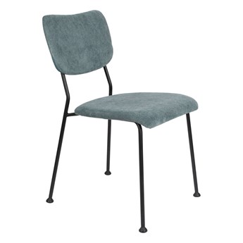 Krzesło szaro-niebieskie Benson 47x81x56