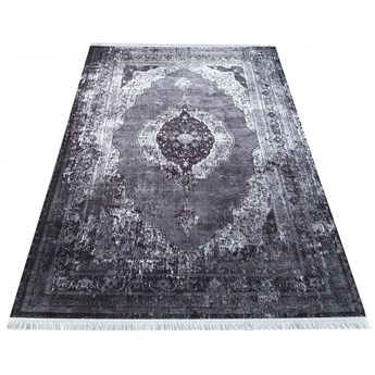 Szary prostokątny dywan w stylu vintage - Madix