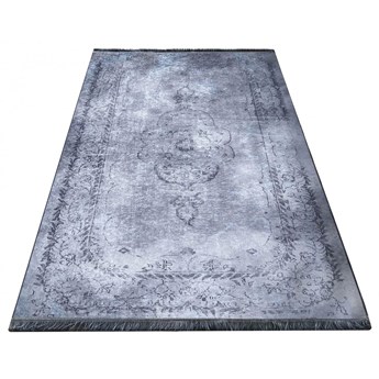 Szary prostokątny dywan w stylu vintage - Bernes