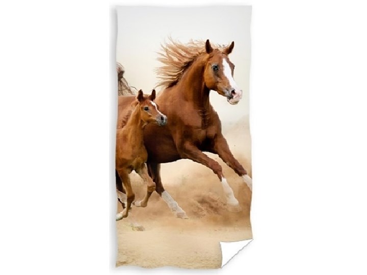 Ręcznik bawełniany z nadrukiem galopujących koni 70x140 RDS-41 Ręcznik do sauny 70x140 cm Bawełna Ręcznik plażowy Ręcznik kąpielowy Kategoria Ręczniki