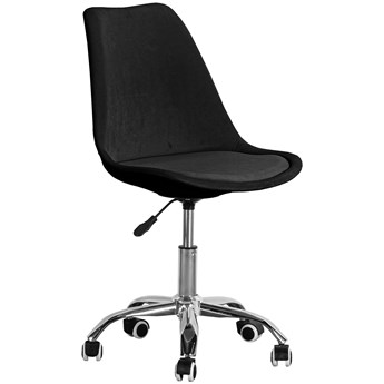 Krzesło obrotowe ART235C / welur, czarny