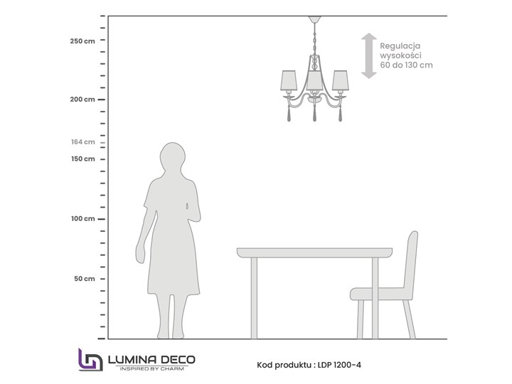 KLASYCZNY ŻYRANDOL KRYSZTAŁOWY ZŁOTY FABIONE W4 LUMINA DECO Lampa z abażurem Pomieszczenie Sypialnia Lampa z kloszem Lampa z kryształkami Tkanina Metal Kategoria Lampy wiszące