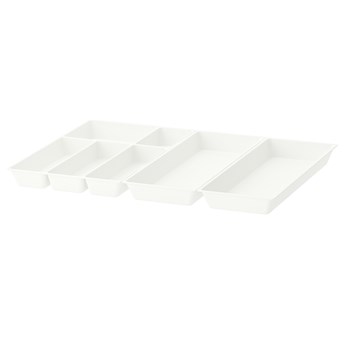 IKEA UPPDATERA Taca na sztućce/2 tace na przybory, biały, 72x50 cm