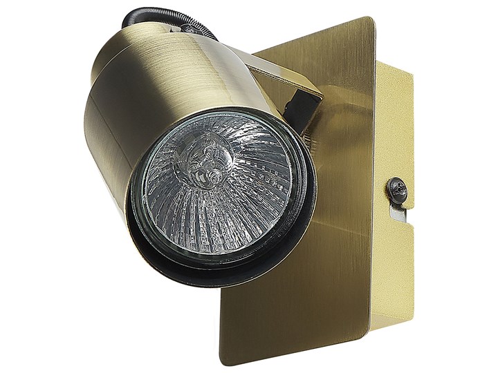Beliani Zestaw 2 lamp ściennych mosiężne metalowy regulowane 1-punktowy styl industrialny Styl Nowoczesny Kategoria Lampy ścienne