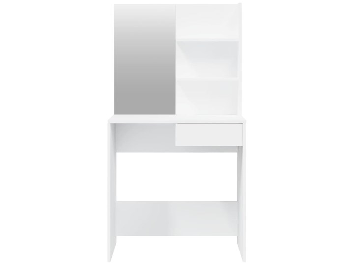 vidaXL Toaletka z lustrem, biała, 74,5x40x141 cm Kolor Biały