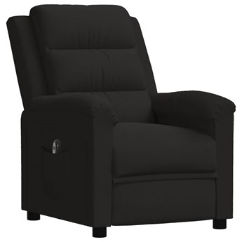 vidaXL Elektryczny fotel rozkładany, czarny, aksamitny