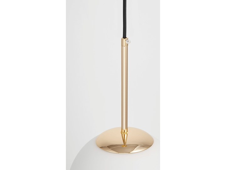 NOWOCZESNA LAMPA WISZĄCA ZŁOTA FREDICA D20 Lampa z abażurem Lampa z kloszem Szkło Metal Styl Tradycyjny