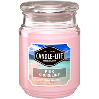 Candle-lite Everyday duża świeca zapachowa w szklanym słoju 18 oz 510 g - Pink Shoreline