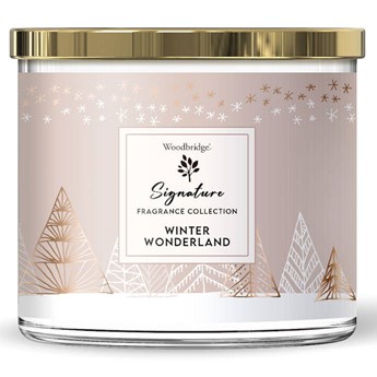 Woodbridge Signature Collection duża świeca zapachowa w szkle 3 knoty 410 g - Winter Wonderland