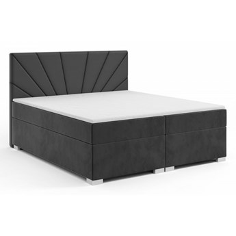 AMDK Stylowe łóżko kontynentalne 120x200 Olivia z pojemnikami