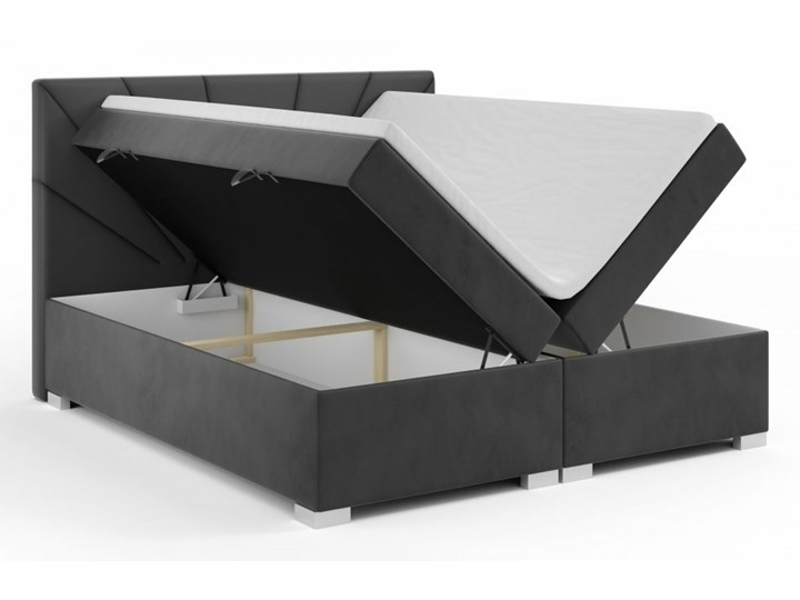 AMDK Stylowe łóżko kontynentalne 120x200 Olivia z pojemnikami